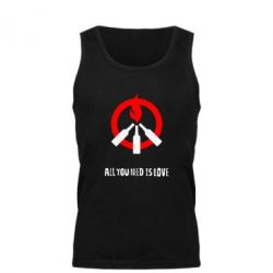 Мужская майка All you need is love (Коктейль Молотова) - PrintSalon