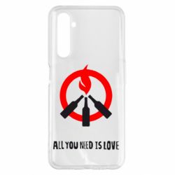 Чехол для Realme 6 Pro All you need is love (Коктейль Молотова) - PrintSalon