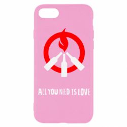 Чохол для iPhone SE 2022 All you need is love (Коктейль Молотова)