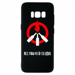 Чехол для Samsung S8 All you need is love (Коктейль Молотова) - PrintSalon