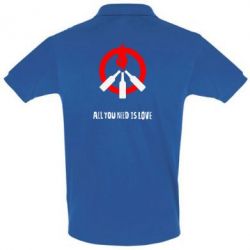 Мужское поло All you need is love (Коктейль Молотова) - PrintSalon
