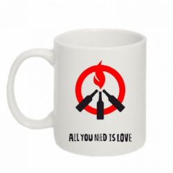 Чашка 320ml All you need is love (Коктейль Молотова) - PrintSalon