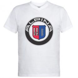 Чоловіча футболка з V-подібним вирізом Alpina - PrintSalon