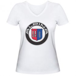 Жіноча футболка з V-подібним вирізом Alpina - PrintSalon
