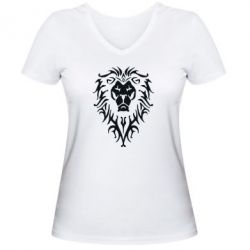 Женская футболка с V-образным вырезом Альянс - PrintSalon