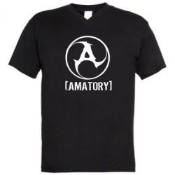 Мужская футболка  с V-образным вырезом Amatory - PrintSalon