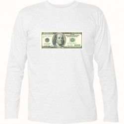Футболка з довгим рукавом Американський Долар - PrintSalon
