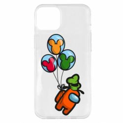 Чехол для iPhone 14 Plus Among Balloons - PrintSalon