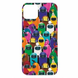 Чехол для iPhone 14 Plus Among Us Astronauts 3D