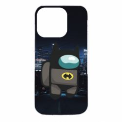 Чехол для iPhone 14 Pro Among Us - Batman in the city - PrintSalon