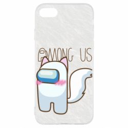 Чохол для iPhone SE 2022 Among us cute cat - PrintSalon