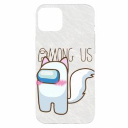 Чехол для iPhone 14 Plus Among us cute cat