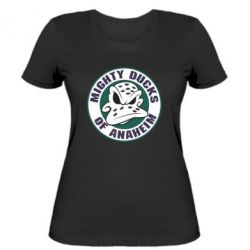 Женская футболка Anaheim Mighty Ducks Logo - PrintSalon