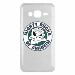 Чехол для Samsung J3 2016 Anaheim Mighty Ducks Logo - PrintSalon