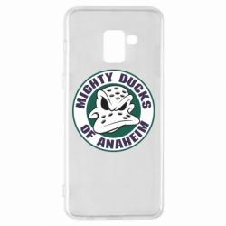 Чехол для Samsung A8+ 2018 Anaheim Mighty Ducks Logo - PrintSalon