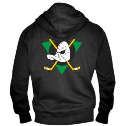 Мужское худи на молнии Anaheim Mighty Ducks - PrintSalon
