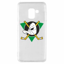 Чехол для Samsung A8 2018 Anaheim Mighty Ducks - PrintSalon