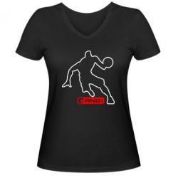Жіноча футболка з V-подібним вирізом And1 - PrintSalon