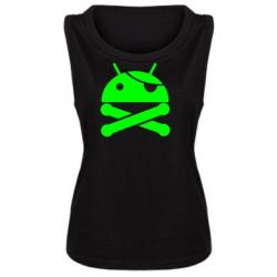 Женская майка Android Pirate - PrintSalon