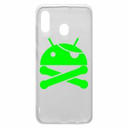 Чехол для Samsung A20 Android Pirate - PrintSalon