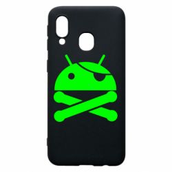 Чехол для Samsung A40 Android Pirate - PrintSalon