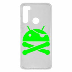 Чехол для Xiaomi Redmi Note 8 Android Pirate - PrintSalon