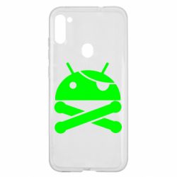Чехол для Samsung A11/M11 Android Pirate - PrintSalon