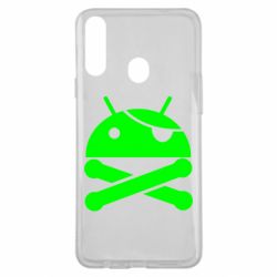Чехол для Samsung A20s Android Pirate - PrintSalon
