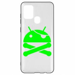 Чехол для Samsung A21s Android Pirate - PrintSalon