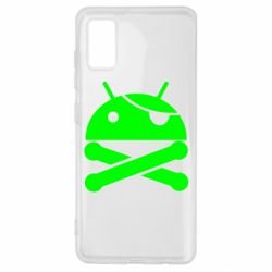 Чехол для Samsung A41 Android Pirate - PrintSalon