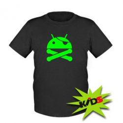 Детская футболка Android Pirate - PrintSalon