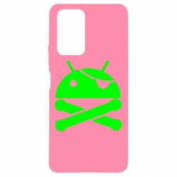 Чехол для Xiaomi Redmi Note 10 Pro Android Pirate - PrintSalon