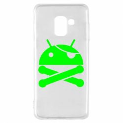 Чехол для Samsung A8 2018 Android Pirate - PrintSalon