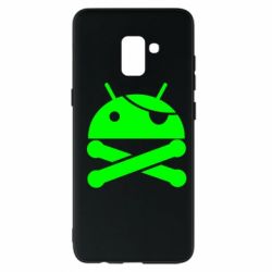 Чехол для Samsung A8+ 2018 Android Pirate - PrintSalon