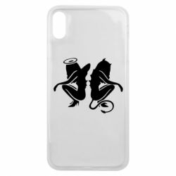 Чехол для iPhone Xs Max Ангел и Демон