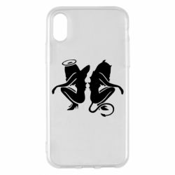 Чехол для iPhone X/Xs Ангел и Демон