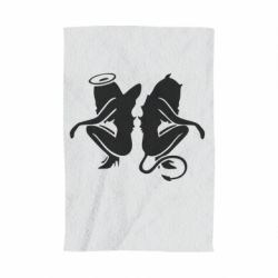 Полотенце с принтом Ангел и Демон - PrintSalon