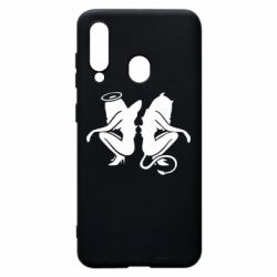 Чехол для Samsung A60 Ангел и Демон - PrintSalon