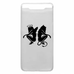 Чехол для Samsung A80 Ангел и Демон - PrintSalon