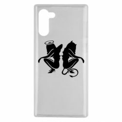 Чехол для Samsung Note 10 Ангел и Демон - PrintSalon
