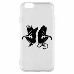 Чехол для iPhone 6/6S Ангел и Демон - PrintSalon