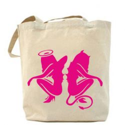 Эко-сумка Ангел и Демон - PrintSalon