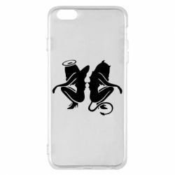 Чехол для iPhone 6 Plus/6S Plus Ангел и Демон - PrintSalon