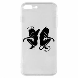 Чехол для iPhone 8 Plus Ангел и Демон - PrintSalon