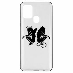 Чехол для Samsung A21s Ангел и Демон