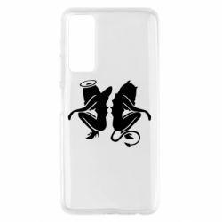 Чехол для Huawei P Smart 2021 Ангел и Демон - PrintSalon