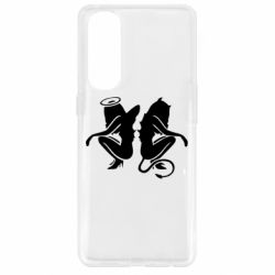 Чехол для Oppo Reno 4 Pro Ангел и Демон - PrintSalon