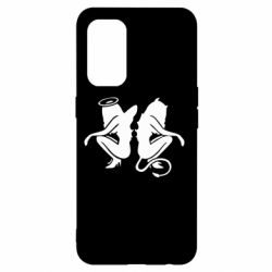 Чехол для Oppo Reno 5 4G Ангел и Демон - PrintSalon