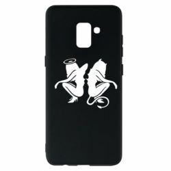 Чехол для Samsung A8+ 2018 Ангел и Демон - PrintSalon