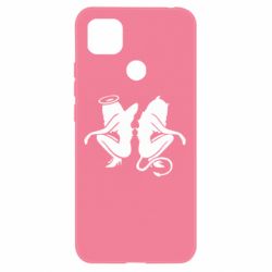 Чехол для Xiaomi Redmi 9c Ангел и Демон